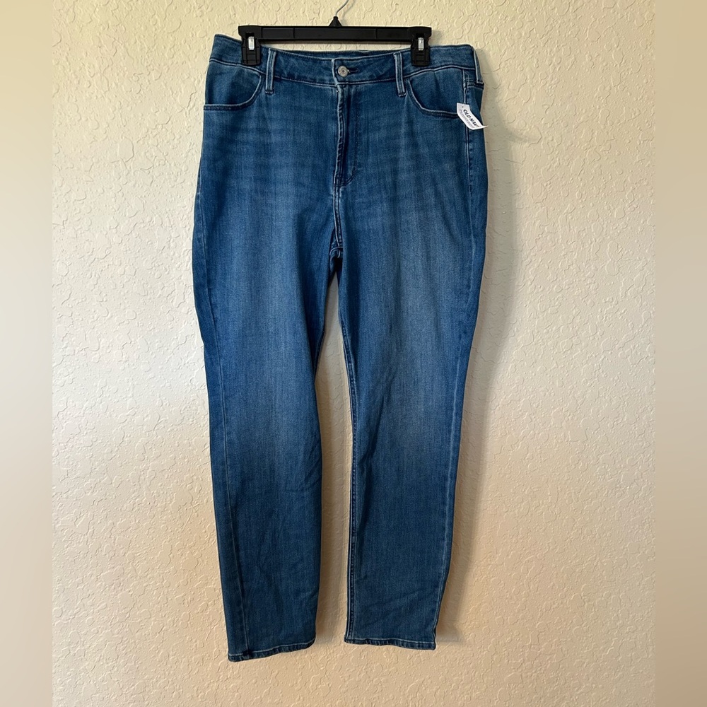 Old Navy High rise straight denim, size 14, new